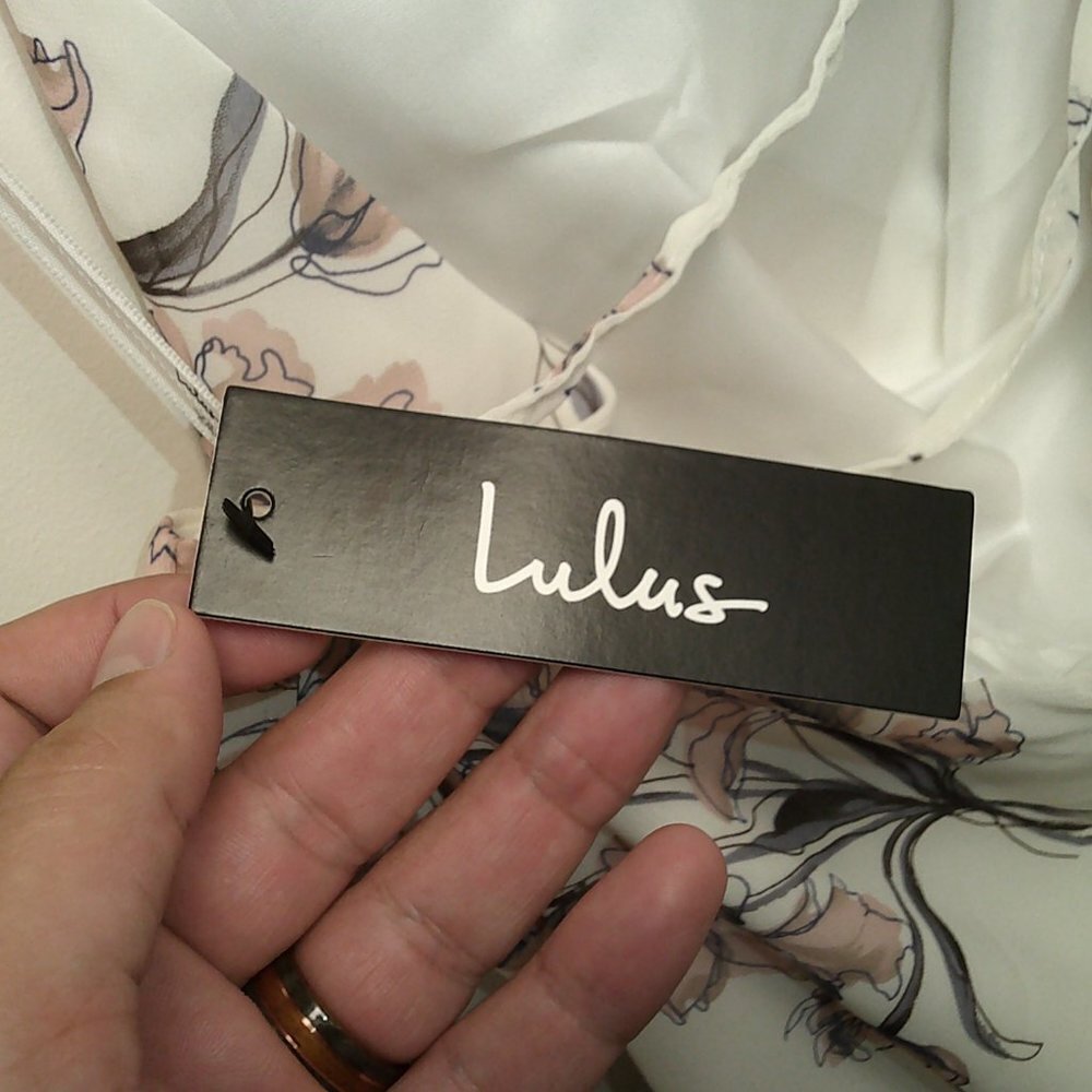 Floral Floor length open back Lulus - Picture 5 of 6